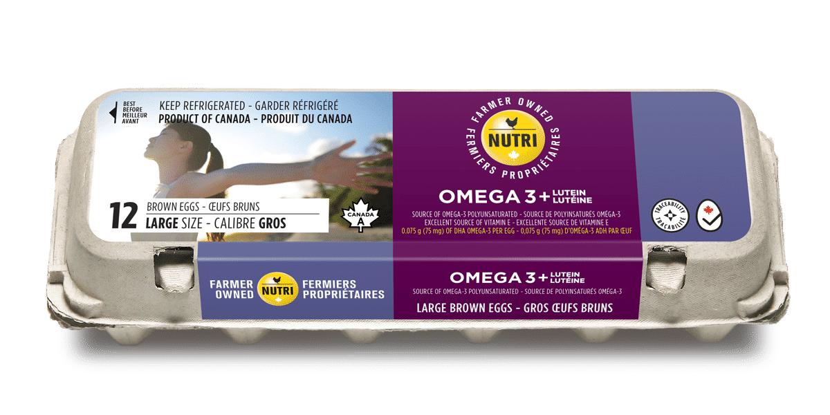 Omega 3 + Lutein Large Brown Eggs