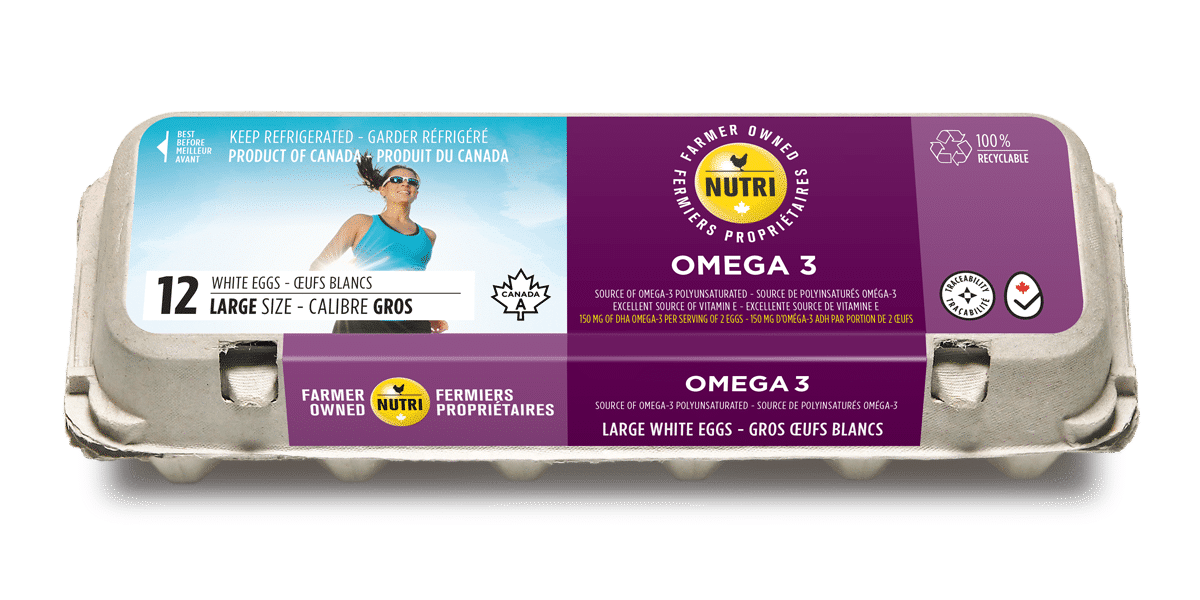 Omega 3 Large White Eggs