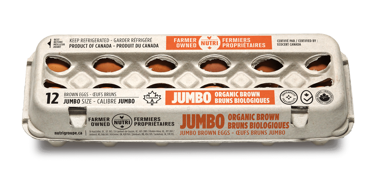 Organics Jumbo Brown Eggs