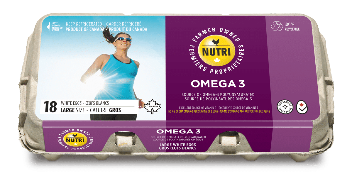 Omega 3 Large White Eggs