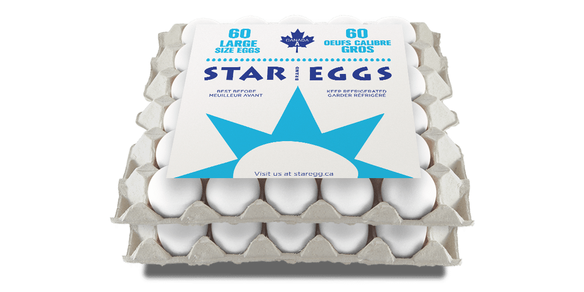 Star Egg - Gros oeufs blancs